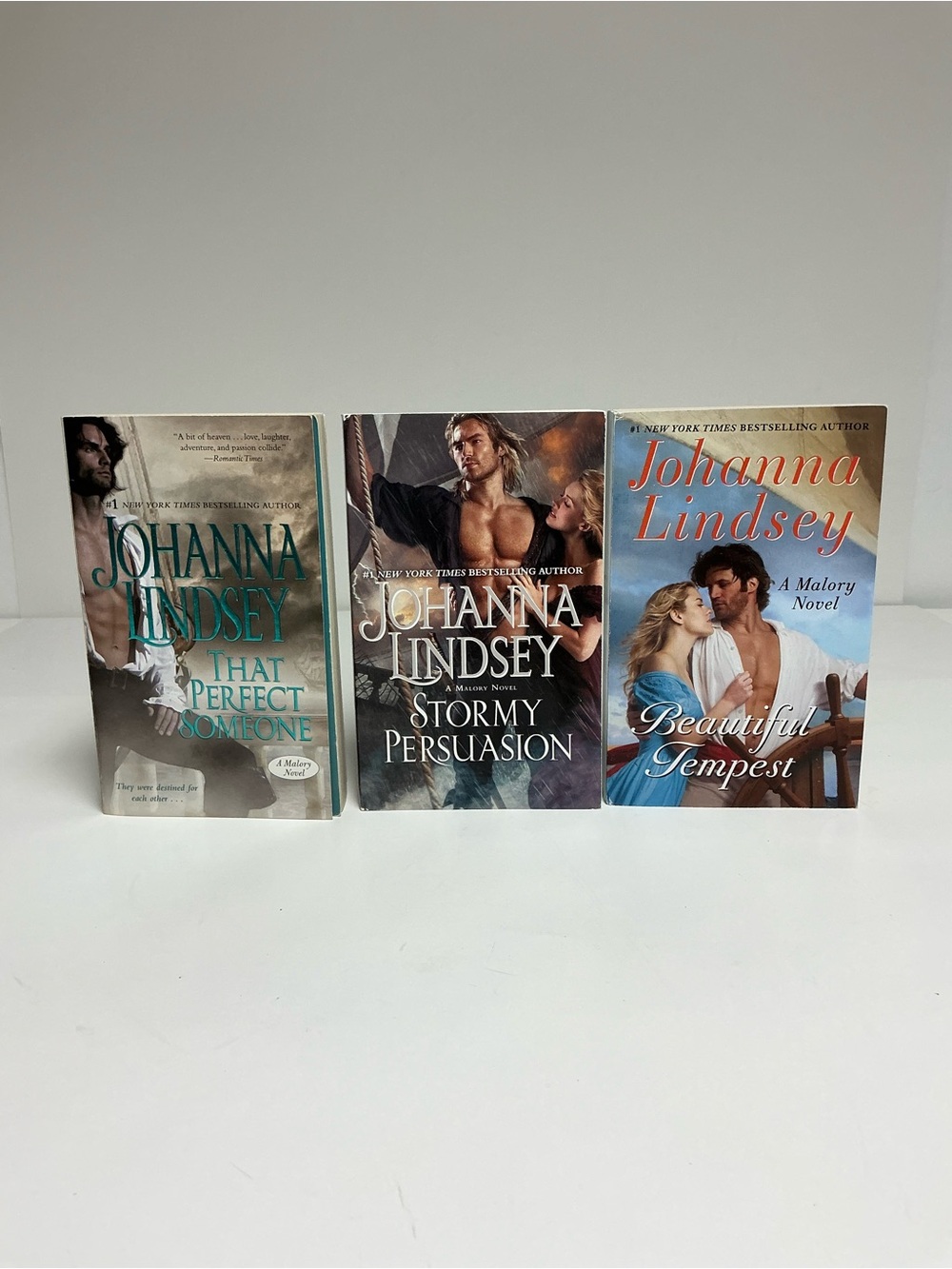 Johanna Lindsey Romance Paperback Novels Malory-Anderson Series - Set of 3